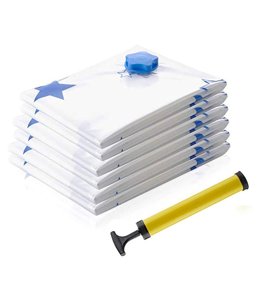 Set Of 6 Vacuum Storage Bags For Mattress Tent Clothing Duvets