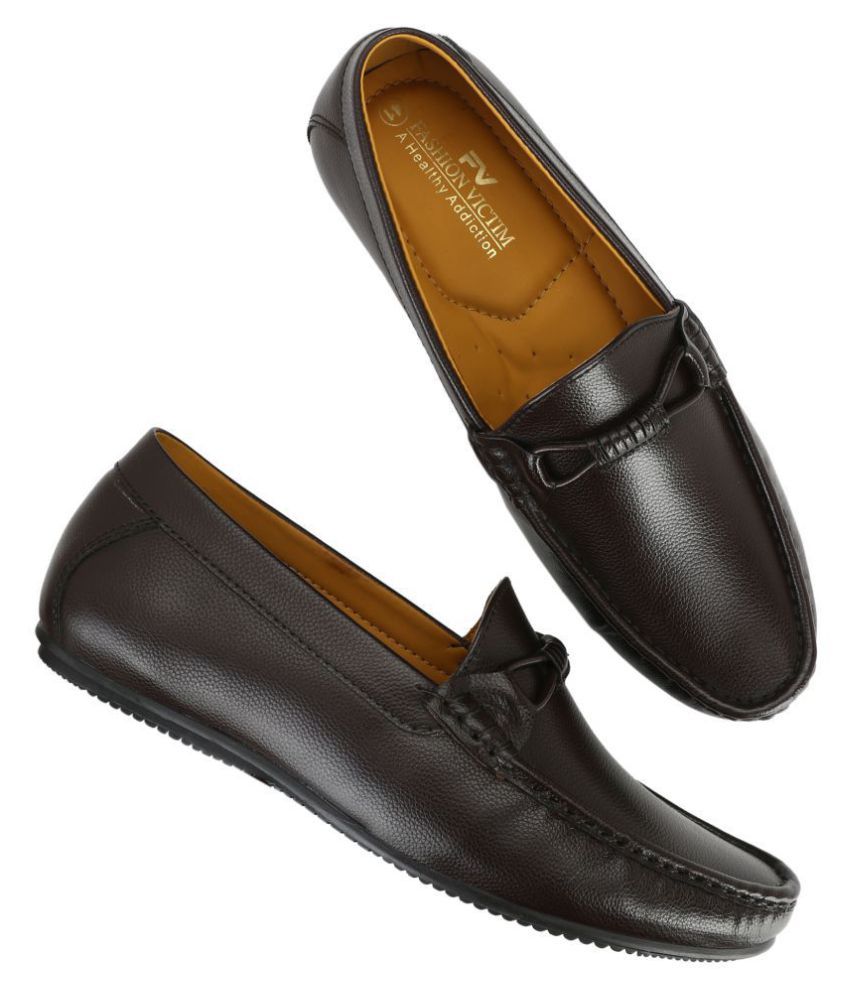     			Fashion Victim Brown Loafers
