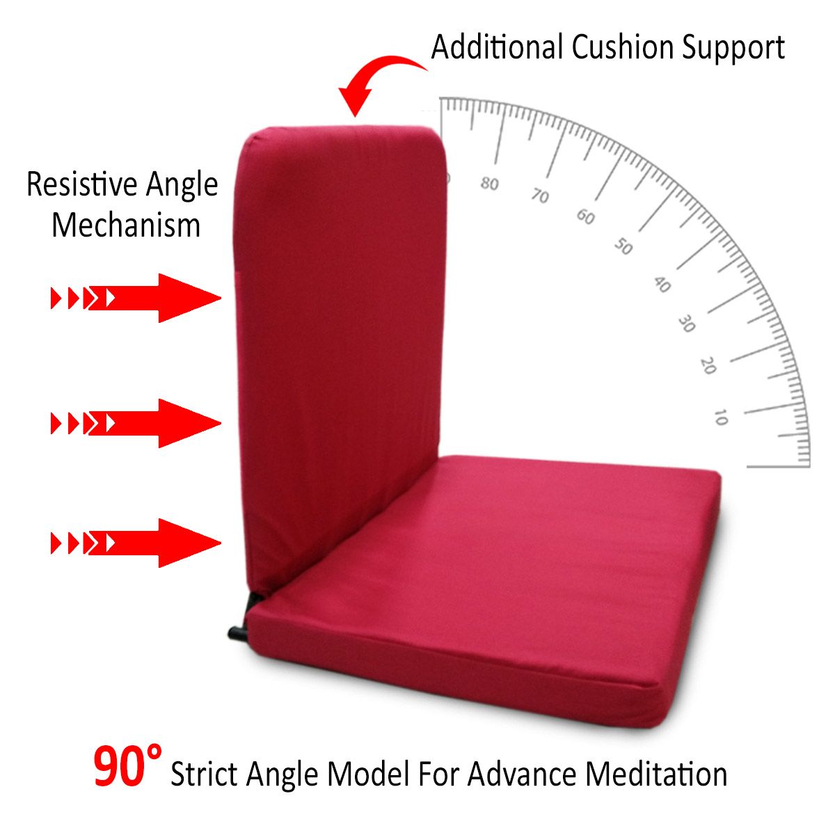 Kawachi Meditation And Yoga Floor Chair With Back Support