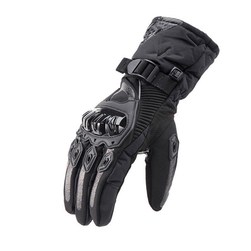 Motorcycle Gloves Winter Warm Waterproof Windproof Protective Clothing Touch Screen XL Black 