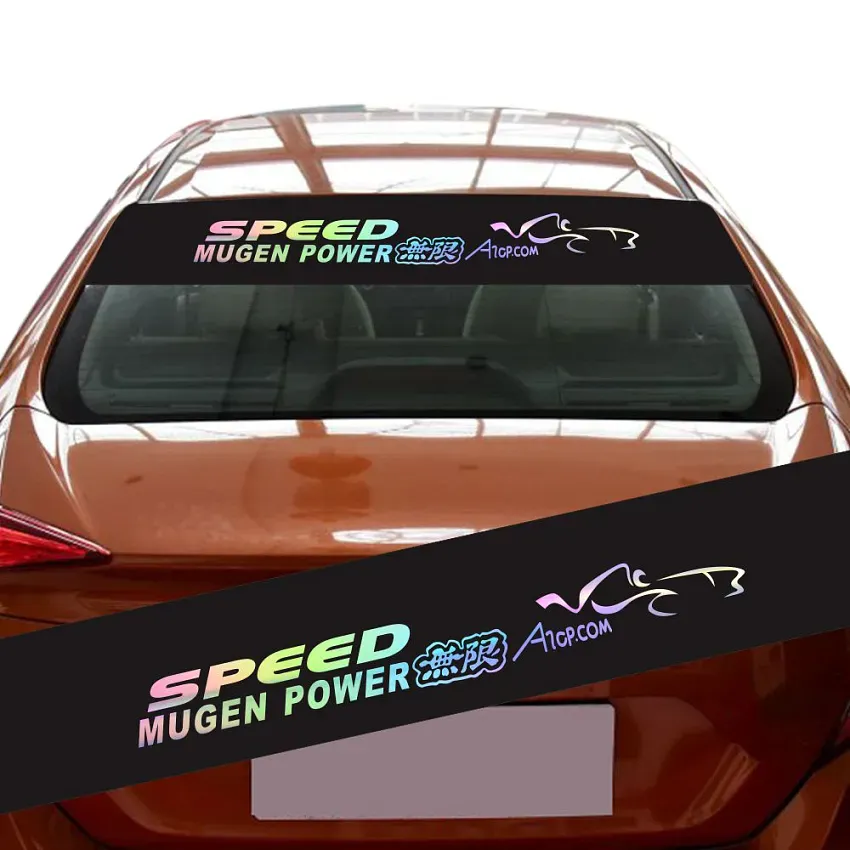 Buy Mugen Power Windshield Banner Vinyl Decal With 3 Colored Online in  India 