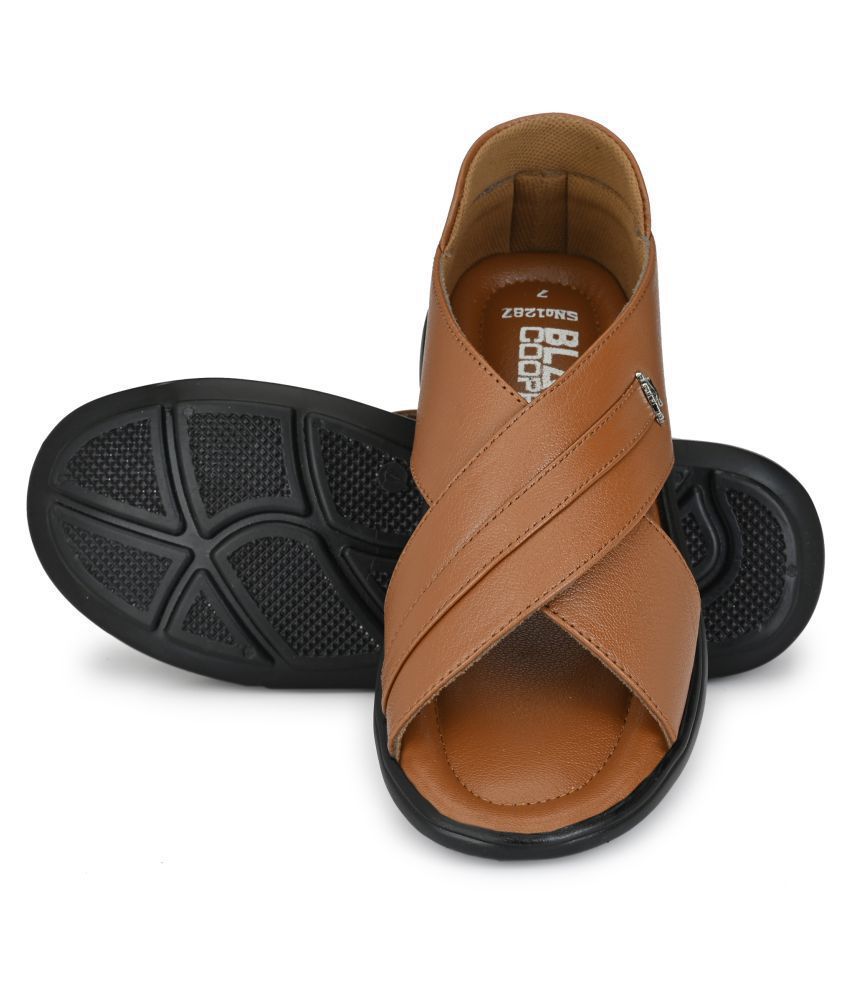 Black Cooper Beige Synthetic Leather Sandals Buy Black Cooper Beige