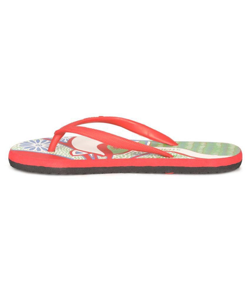 paragon slippers red colour