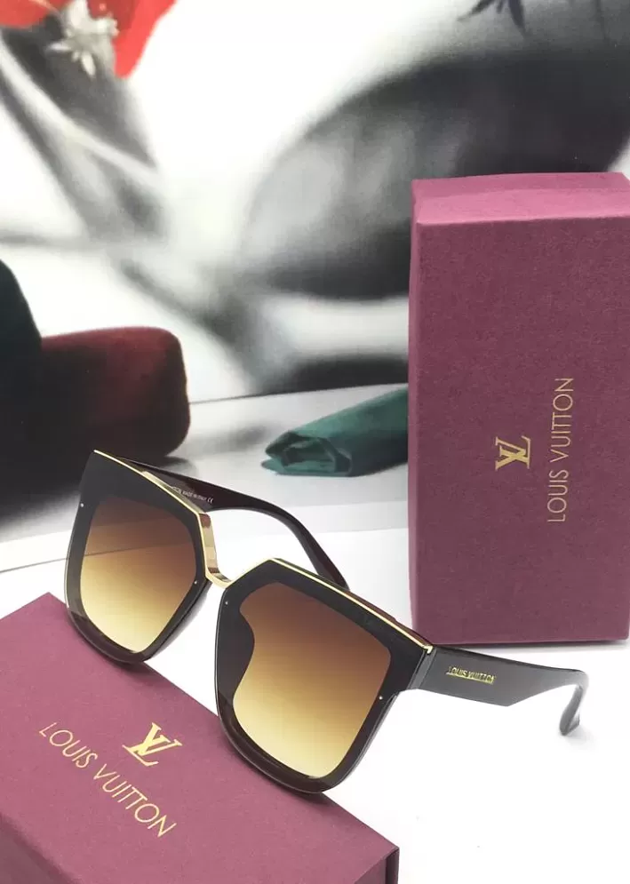 LV - Brown Square Sunglasses ( LOUIS VUITTON-3000 ) - Buy LV - Brown Square  Sunglasses ( LOUIS VUITTON-3000 ) Online at Low Price - Snapdeal