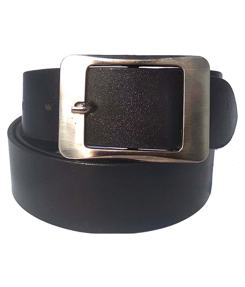 Forever99 black Leather Formal Belt Pack of 1 Buy Online at Low