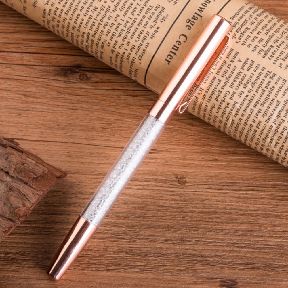 Crystal Signature Writing Ballpoint Pen Diamond Gold Silver Office  Stationery Gift Ballpoint Pens School Supply Pen: Buy Online At Best Price  In India - Snapdeal