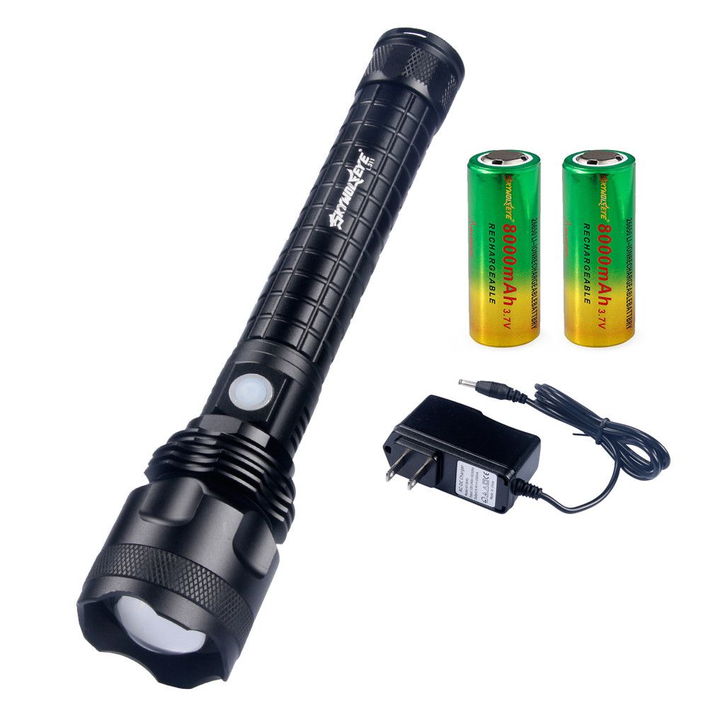 skywolfeye flashlight battery