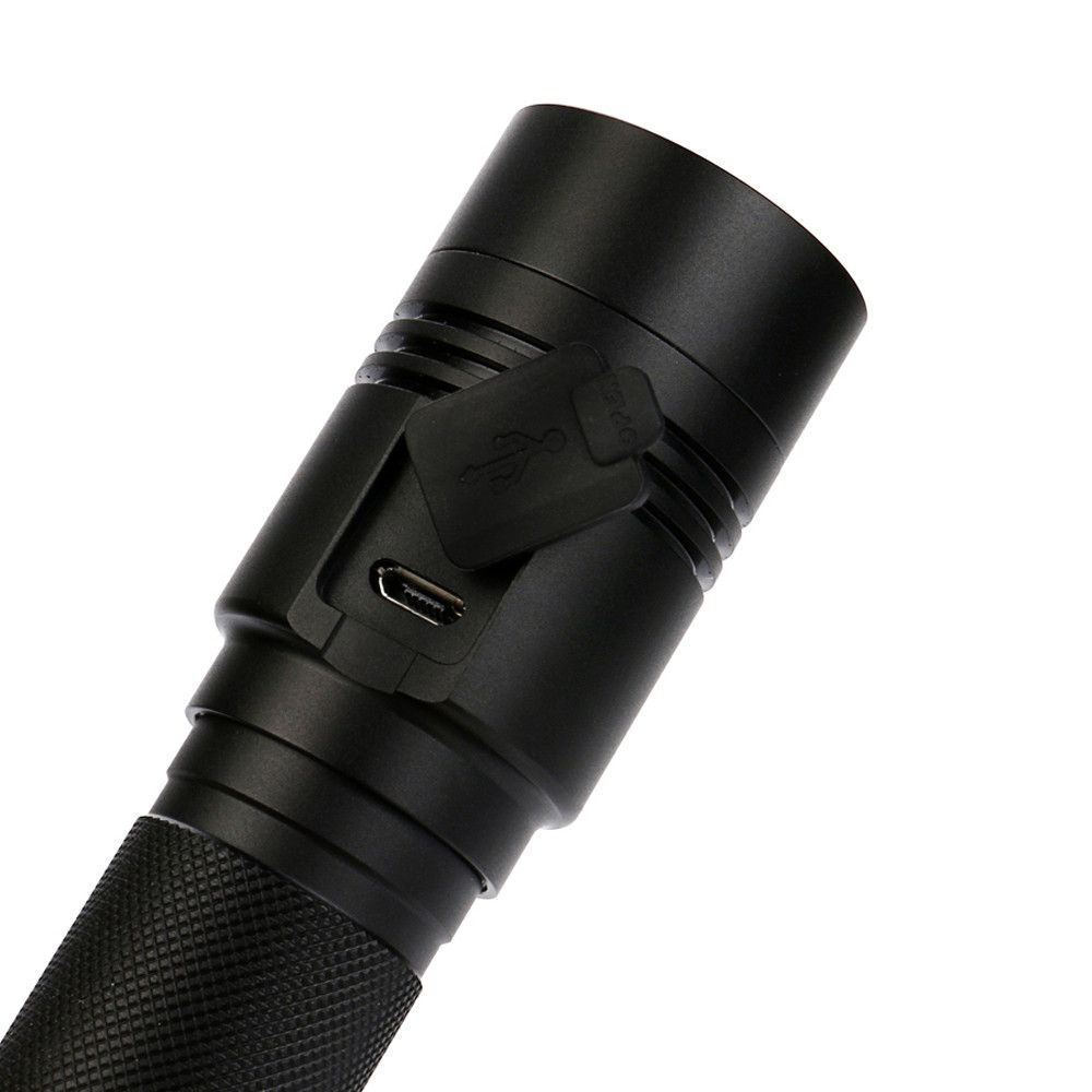 12000lm XML T6 LED Zoom Flashlight Torch USB Rechargeable Lamp Light Set 18650
