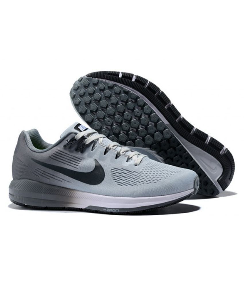 nike zoom structure 21 grey running shoes