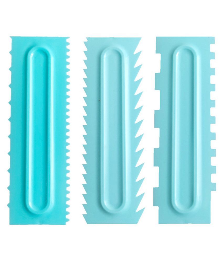 Other Baking Accessories 3pcs Cake Decorating Comb Icing Smoother Scraper Pastry Textures Baking Diy Tool Home Garden Entsrilanka Org