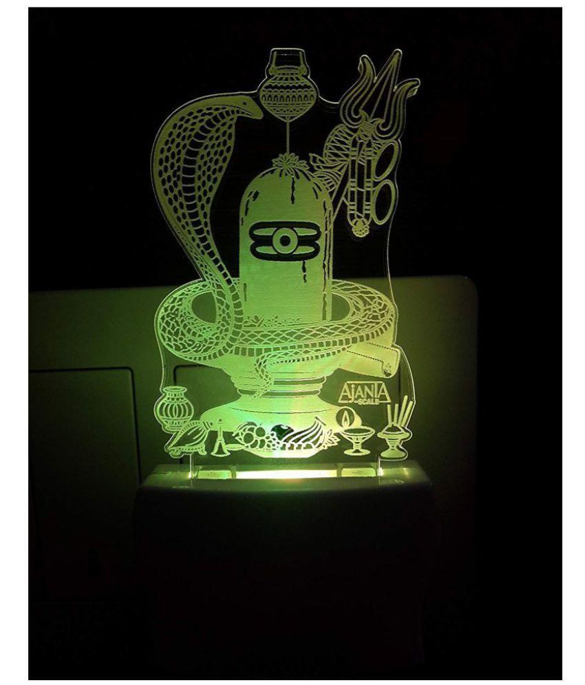 pix Shankar Bhagwan 3D cornick industries shiv ling shankar bhagwan code 2044 free pen stand 3d night lamp multi pack of 1