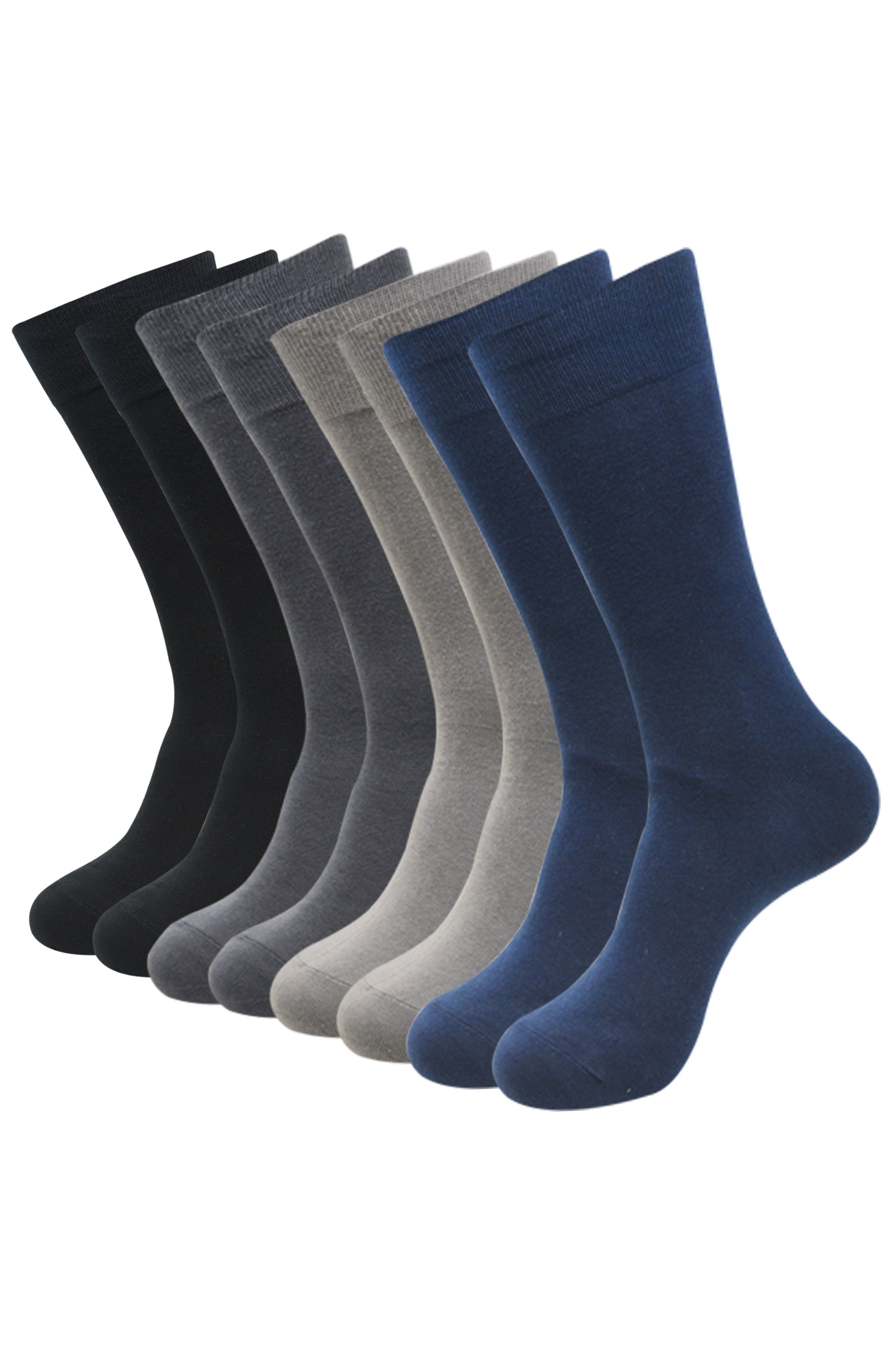 Balenzia - Cotton Men's Solid Multicolor Full Length Socks ( Pack of 4 )