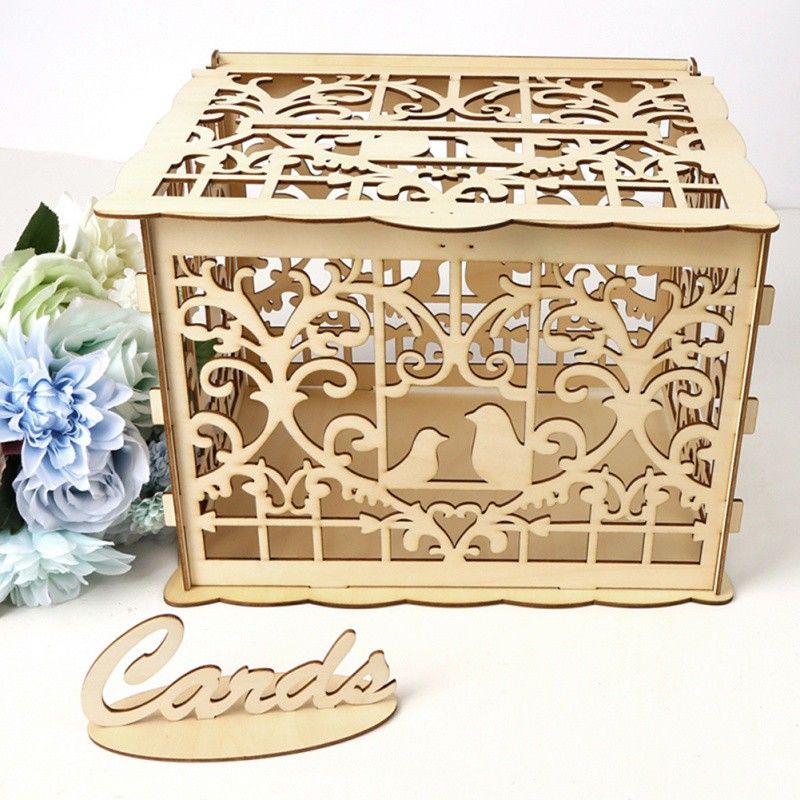 Diy Wedding Gift Card Box With Lock Beautiful Wedding Decoration