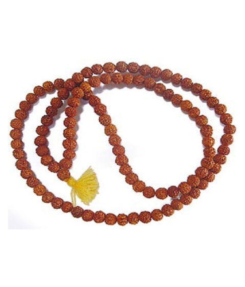 Original five mukhi/face rudraksha 108 Beads Mala For Men & Women By ...