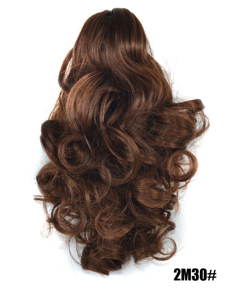 Womens Claw Thick Wavy Curly Short Ponytail Horsetail Clip Hair