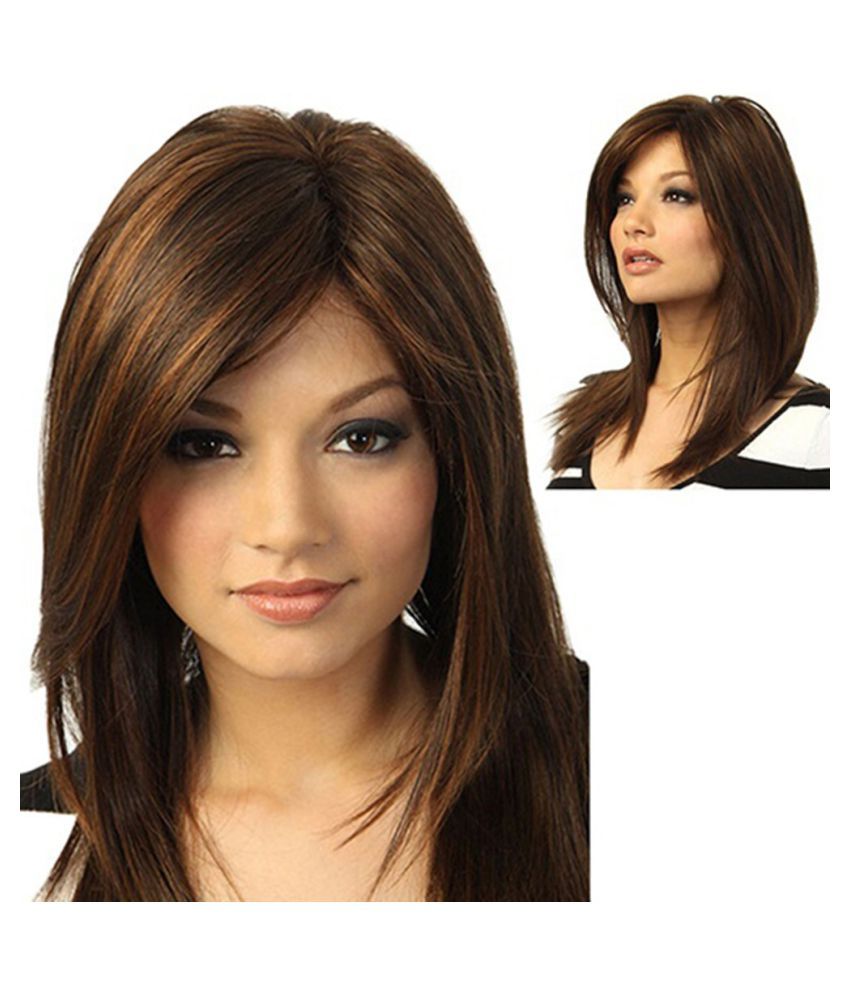 Brown Girl Natural Party Wig Long Full Straight Hair Fashion Synthetic Wig Buy Brown Girl Natural Party Wig Long Full Straight Hair Fashion Synthetic Wig At Best Prices In India Snapdeal