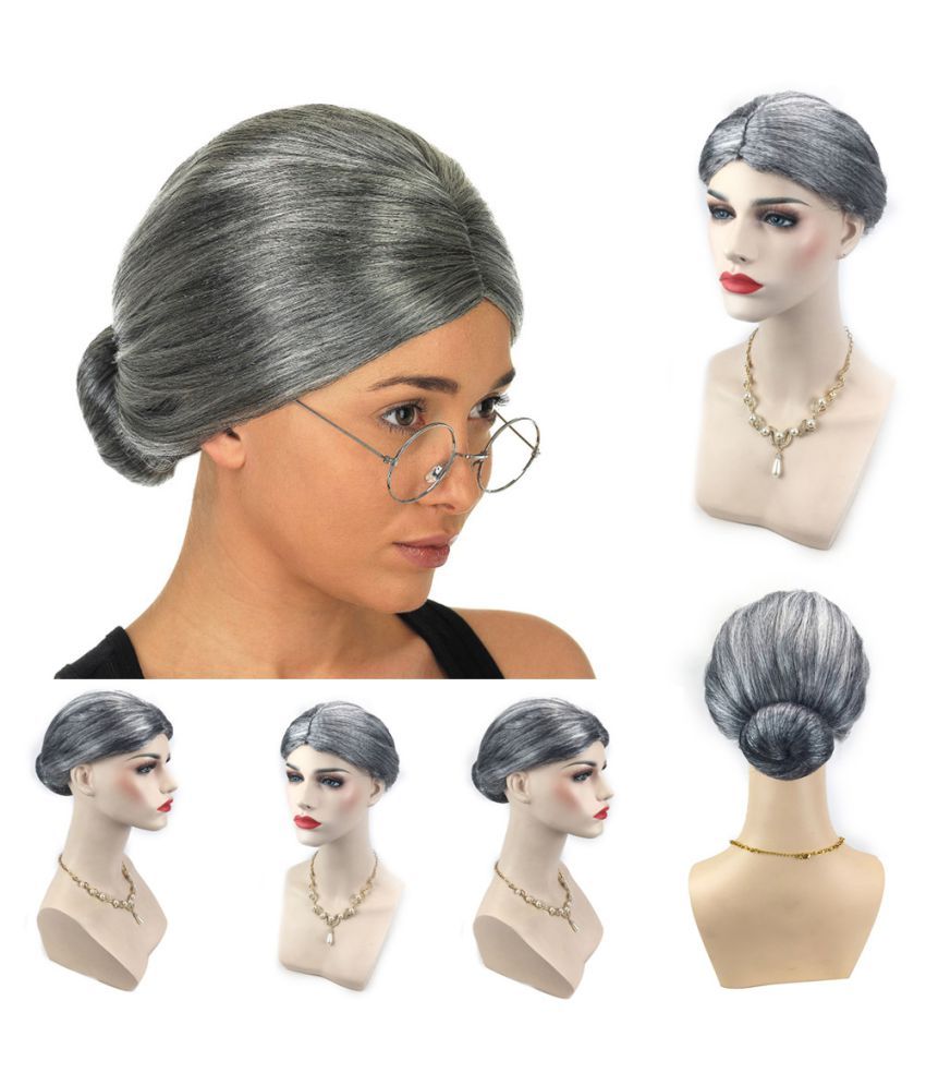 black granny wig