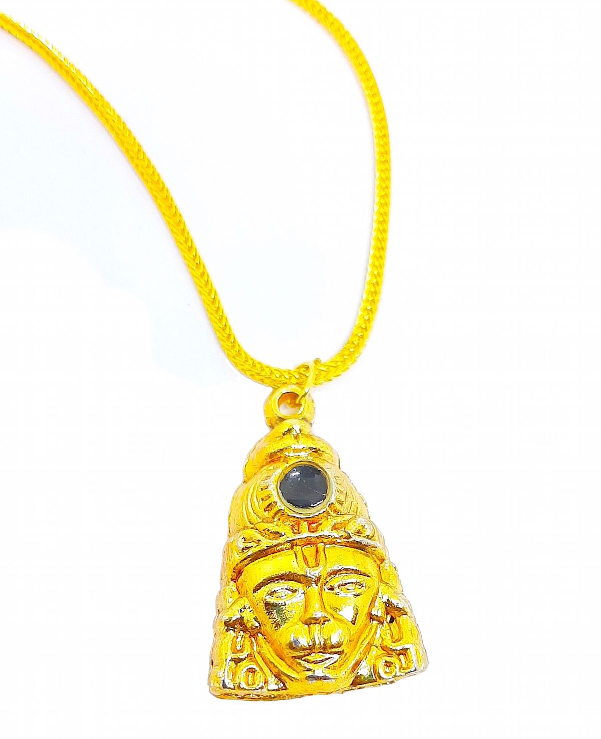     			Hanuman Chalisa Yantra Locket With Chalisa Printed on Optical Lens with Gold Plated Chain / 24 k Gold plated Hanuman Chalisa Yantra Pendant