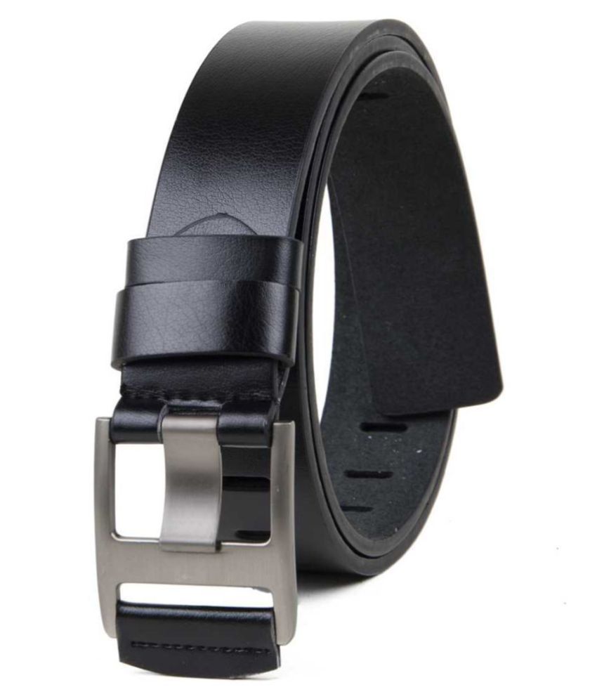 Gen Z Black Leather Casual Belt: Buy Online at Low Price in India ...