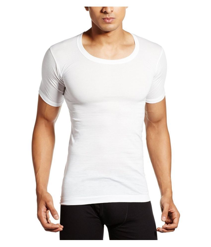 Vip Clothing Ltd. White Half Sleeve Vests Pack of 5 - Buy Vip Clothing ...