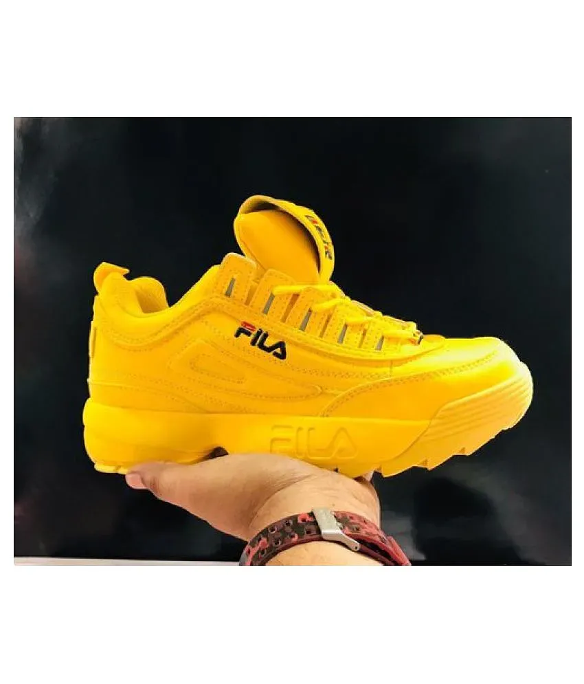 Fila yellow 2025 shoes price