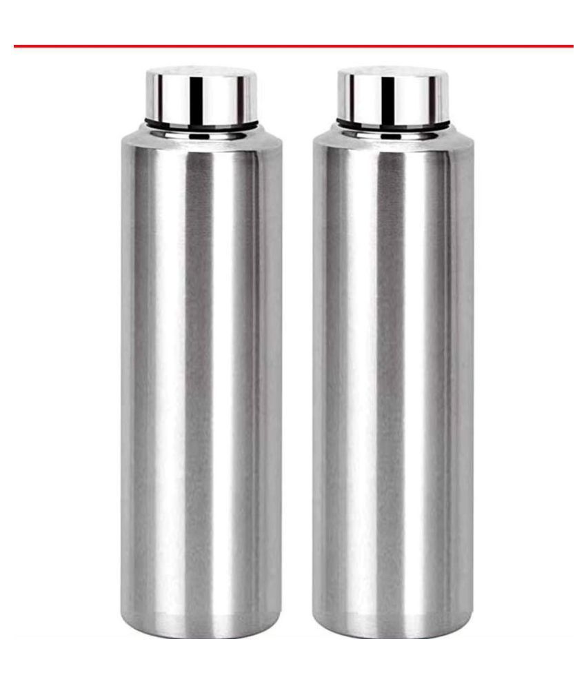     			AKG. Buy One Get One Free Silver 600 mL Stainless Steel Fridge Bottle set of 2