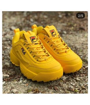 women's fila disruptor 2 yellow