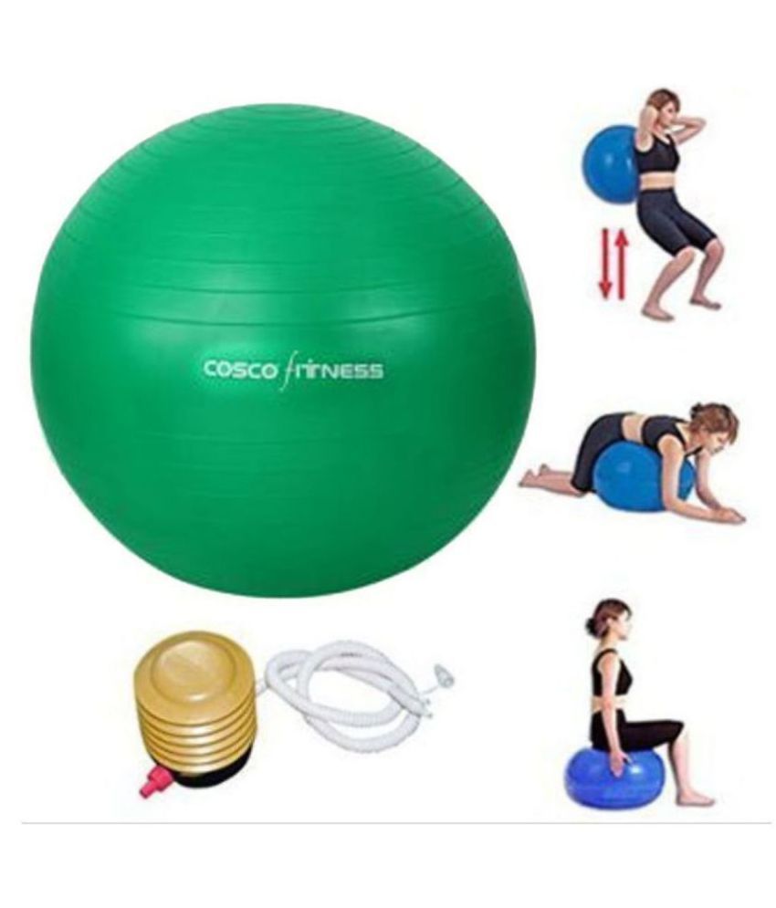 Cosco Gym Ball and Exercise Ball Yoga Ball (75 Cm + 1 Foot Pump Buy