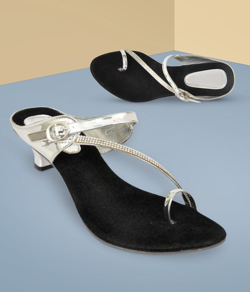 Altek Silver Kitten Heels Price in India- Buy Altek Silver Kitten Heels