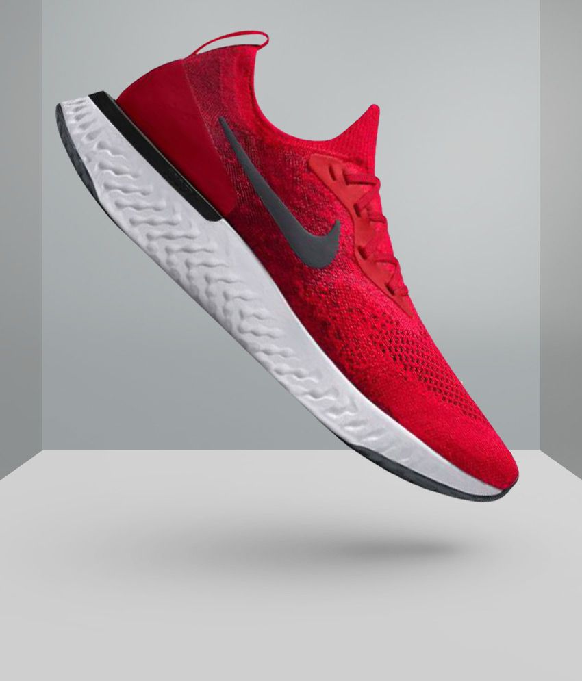 Nike Epic React Flyknit Red Running Shoes