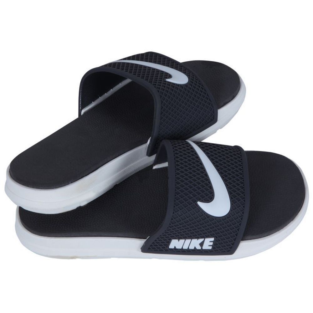 nike flip flops blue