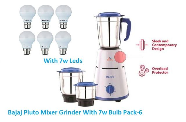 bajaj pluto 500 watt 3 jar mixer grinder