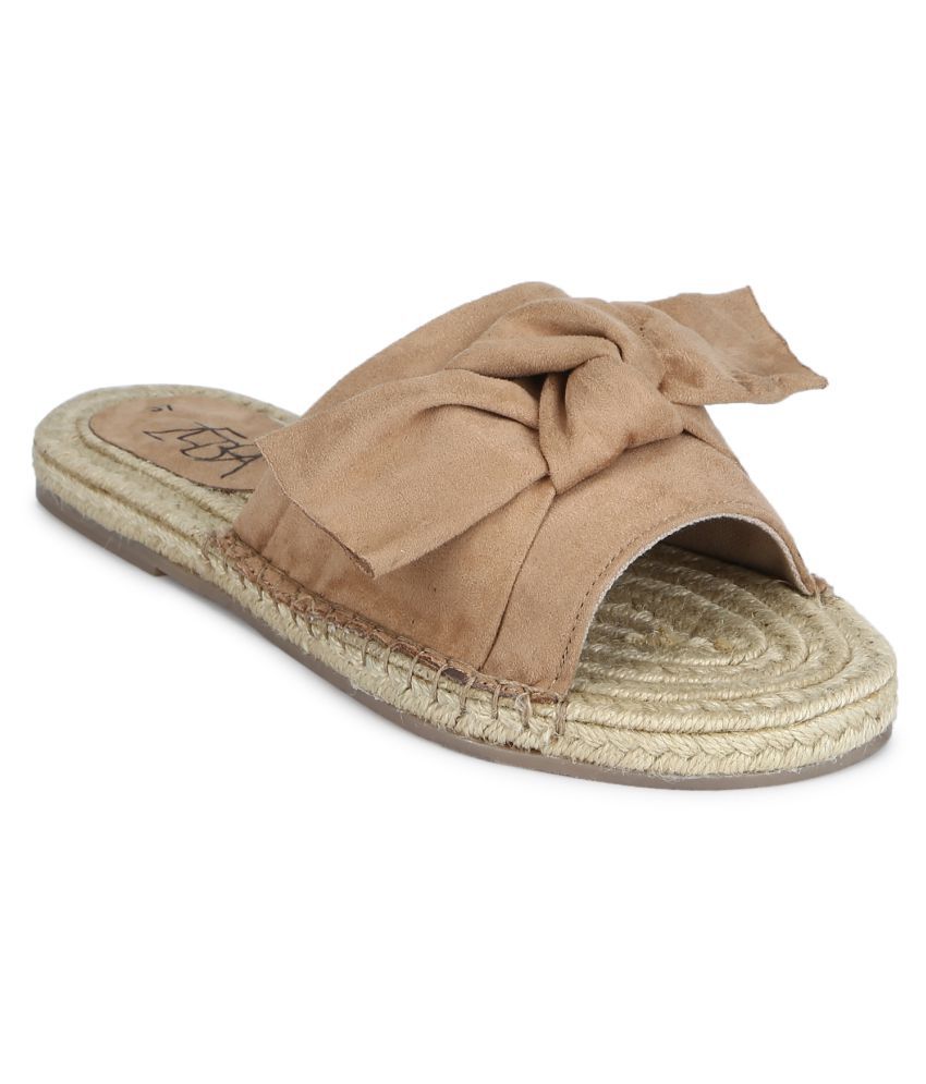 Zebba Beige Flats Price in India- Buy Zebba Beige Flats Online at Snapdeal