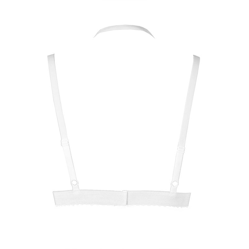 Sexy Women Lace Lingerie Elastic Cage Bra Bondage Straps