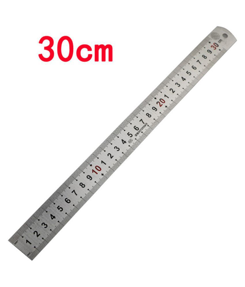 Buy 15cm 30cm Stainless Steel Ruler Double Sided Ruler Online At Low Price In India Snapdeal