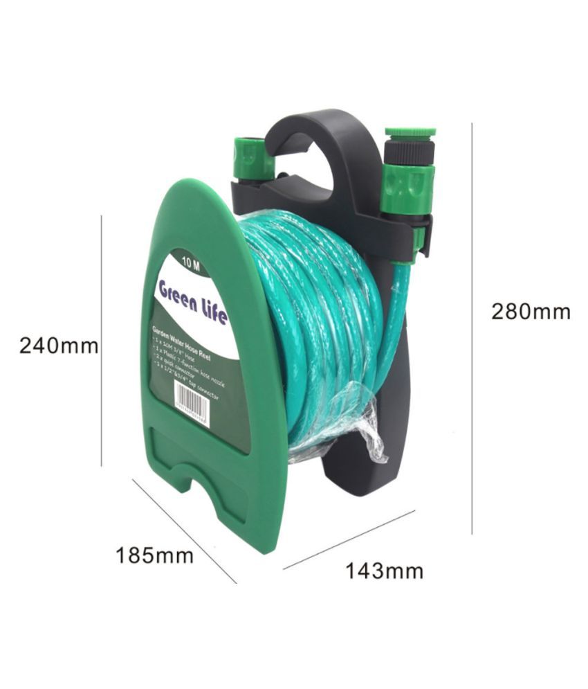 Hose Pipe Reel 50M Wall Mounted Storage Car Garden Watering Winder NEW