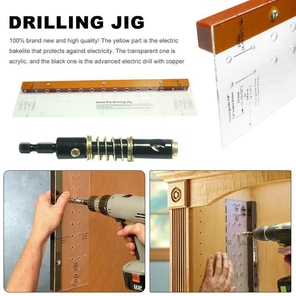 Drilling Jig Furniture Cabinet Door Hinge Multi Function Mounting