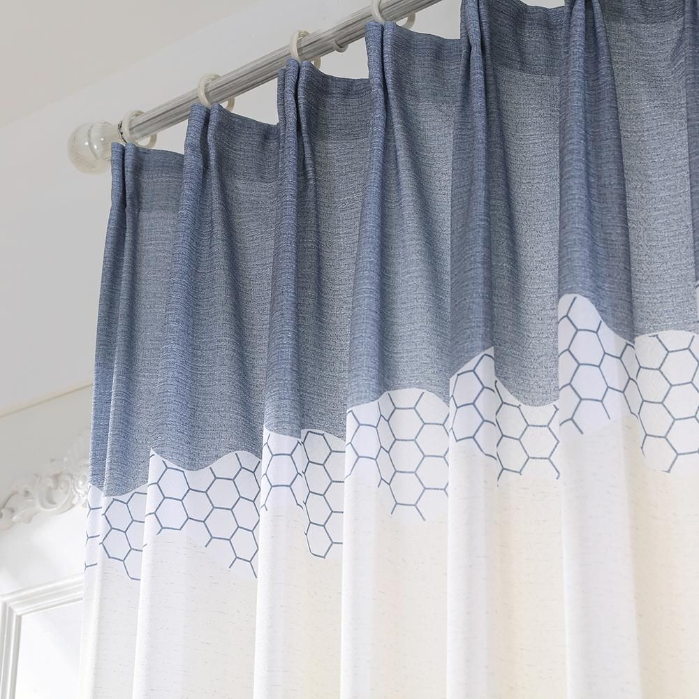 2pcs Elegant Sheer Voile Tulle Drapes With Hooks Windows Curtain