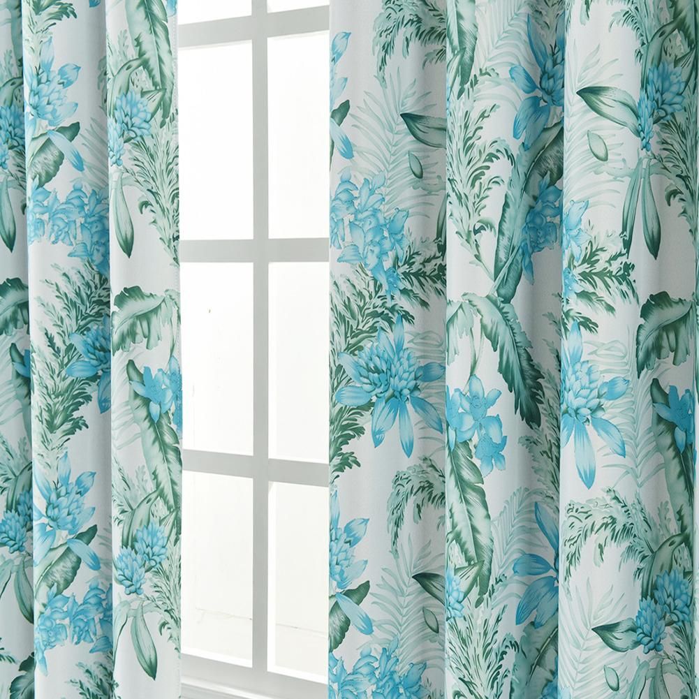 Blackout Curtains Tropical Print Living Bedroom Windows Drapes