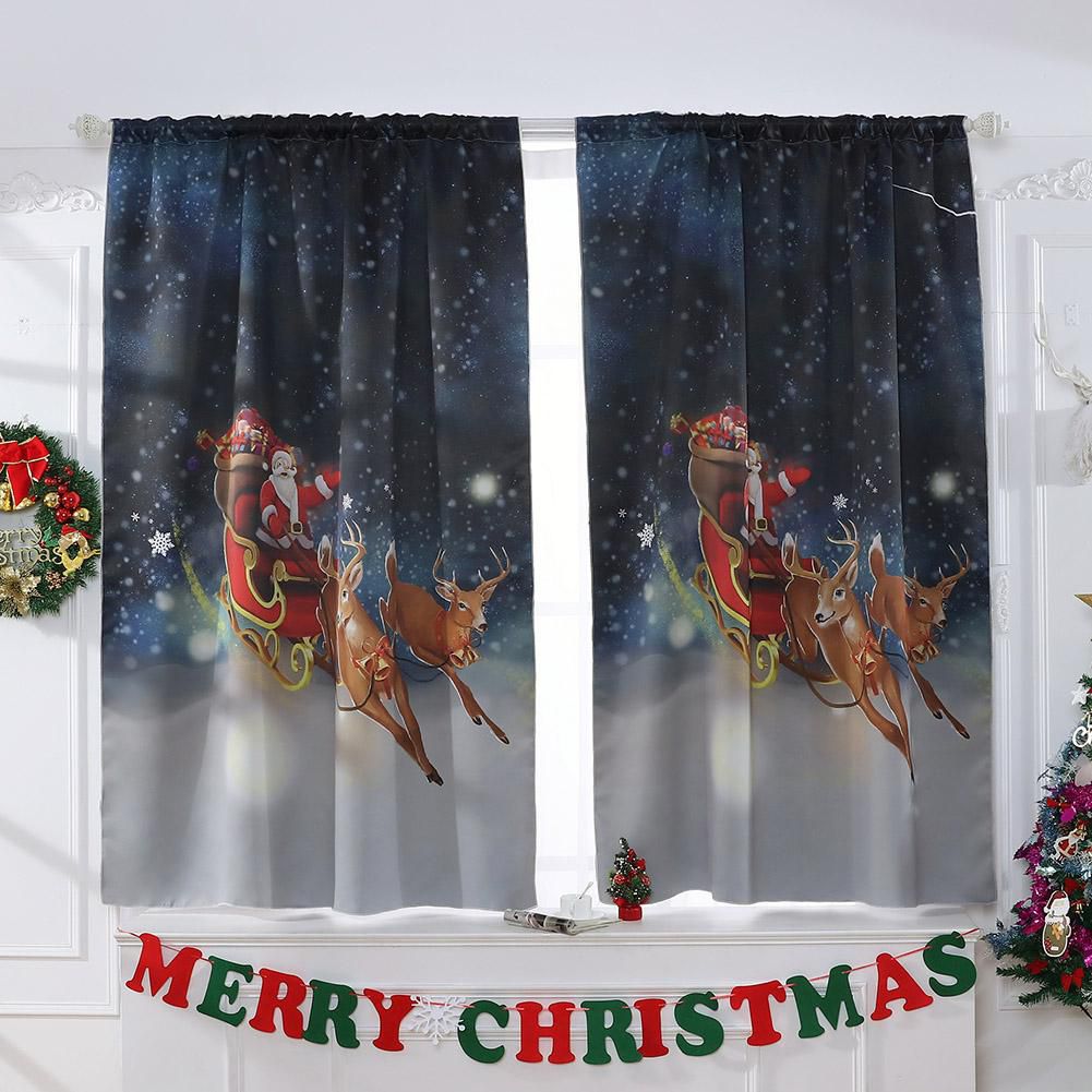 Christmas Home Blackout Curtains Bedroom Windows Decor Drapes Elk Buy Christmas Home Blackout Curtains Bedroom Windows Decor Drapes Elk Online At Low Price Snapdeal
