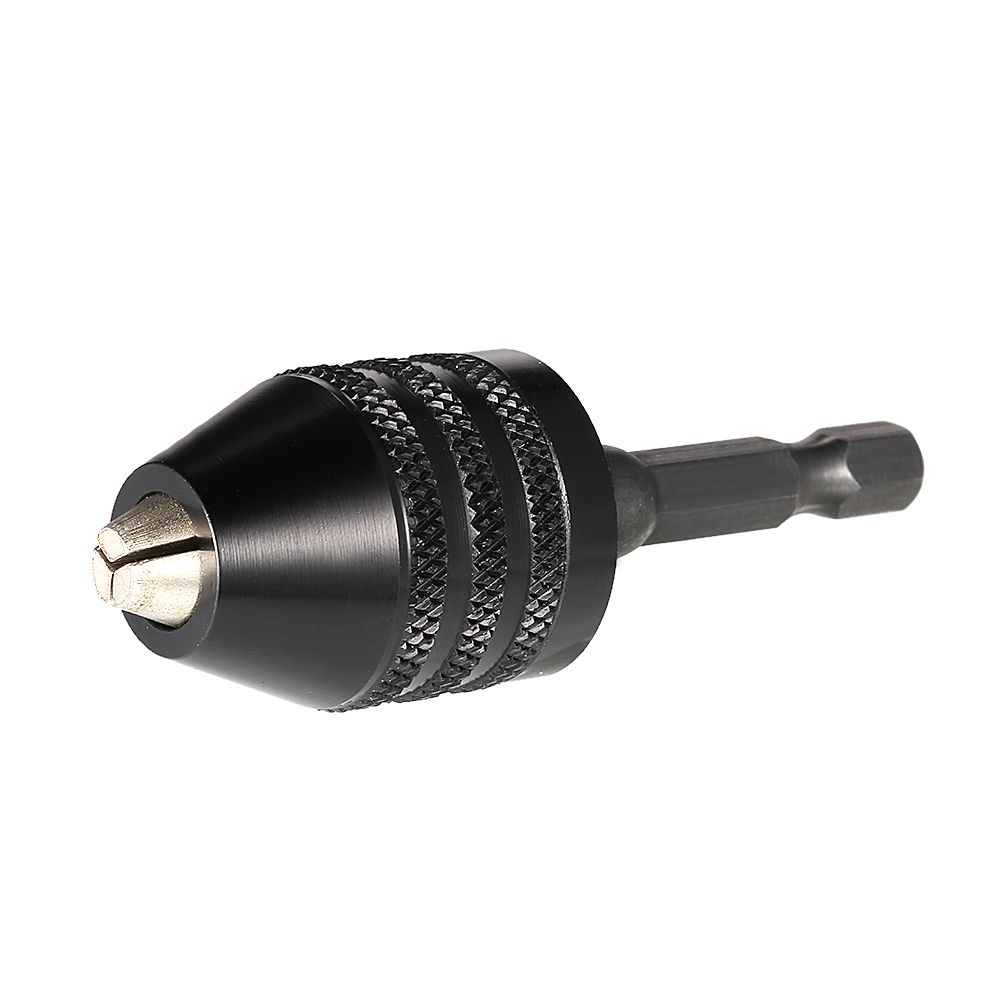 0.6-8mm Keyless Drill Bit Chuck Adapter with 1/4" Hex Shank For Impact Driver