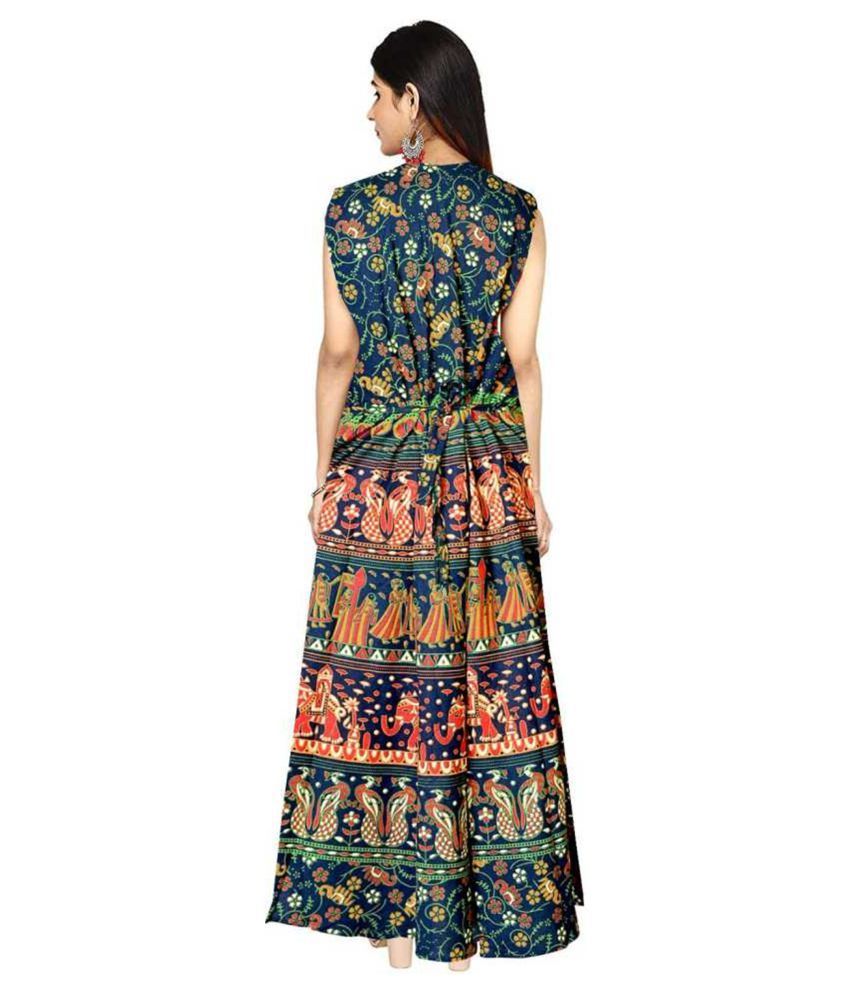 multi colour gown