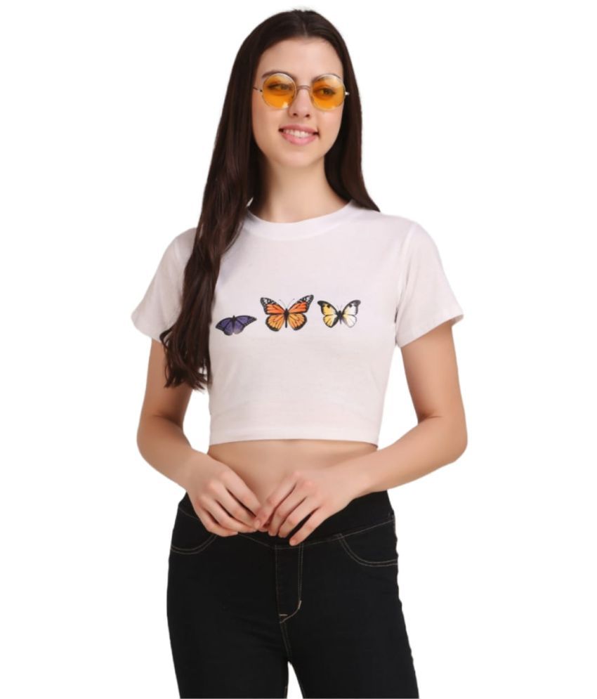     			Revexo Cotton Crop Tops - Multicolor Single