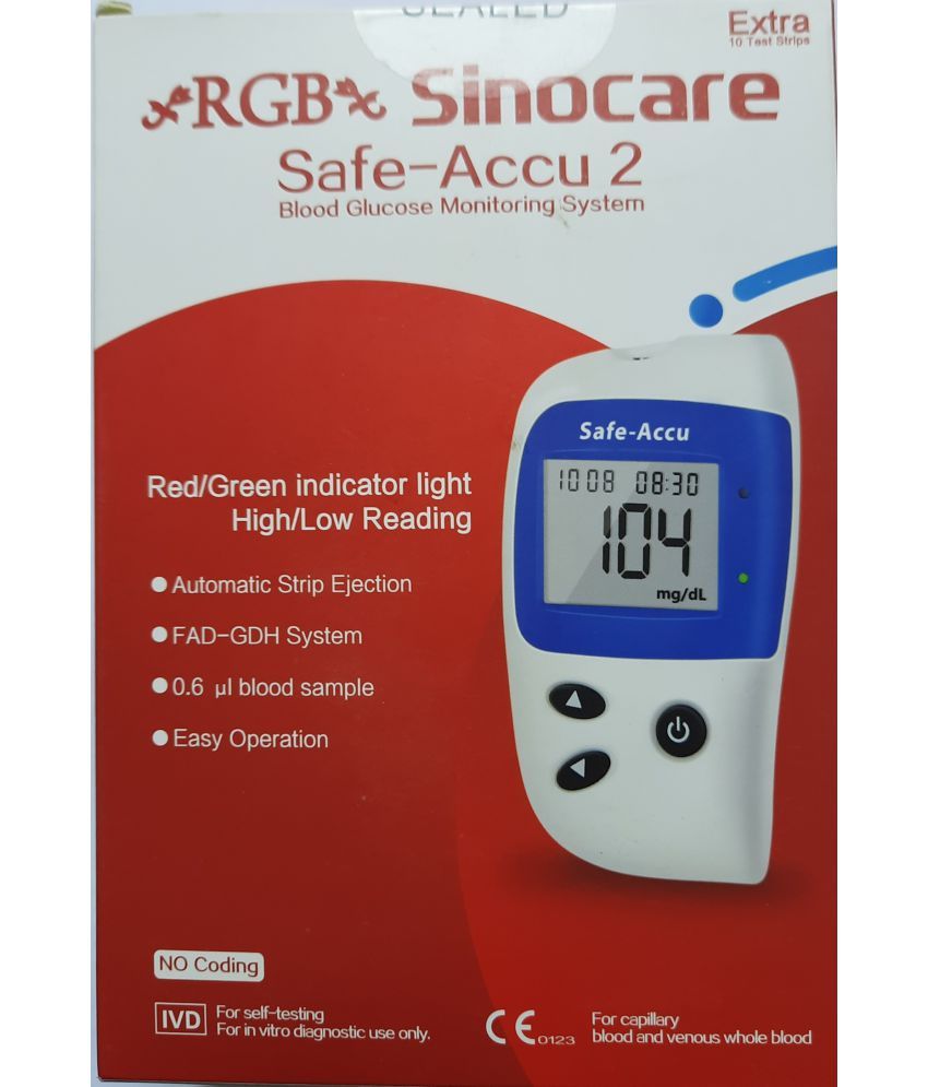 rgb sinocare safe accu 2 glucometer