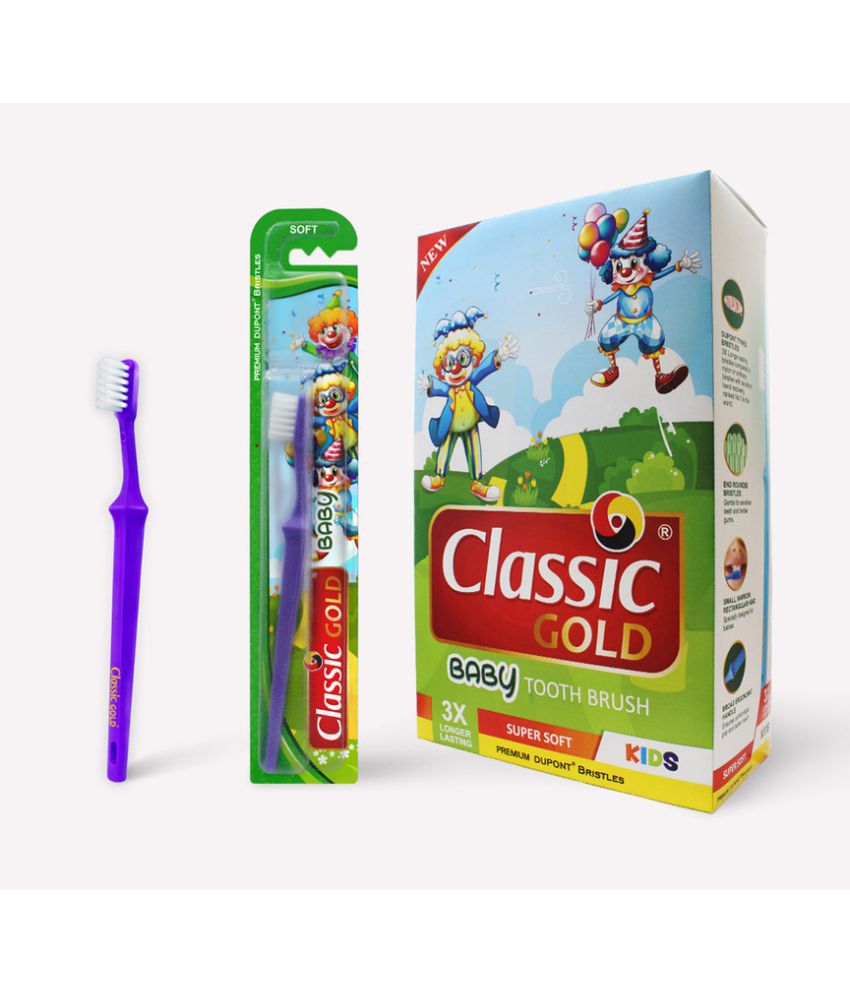 CLASSIC GOLD Baby Soft Toothbrush Pack of 36