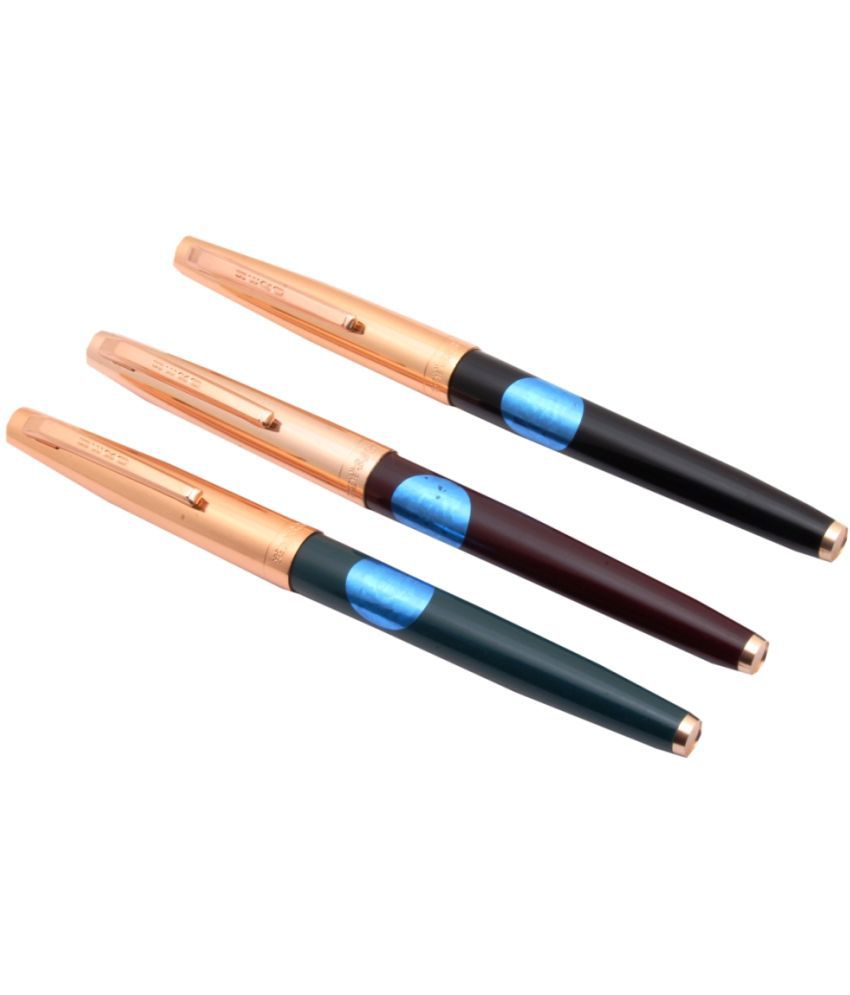     			Srpc - Multicolor Fine Line Fountain Pen (Pack of 3)