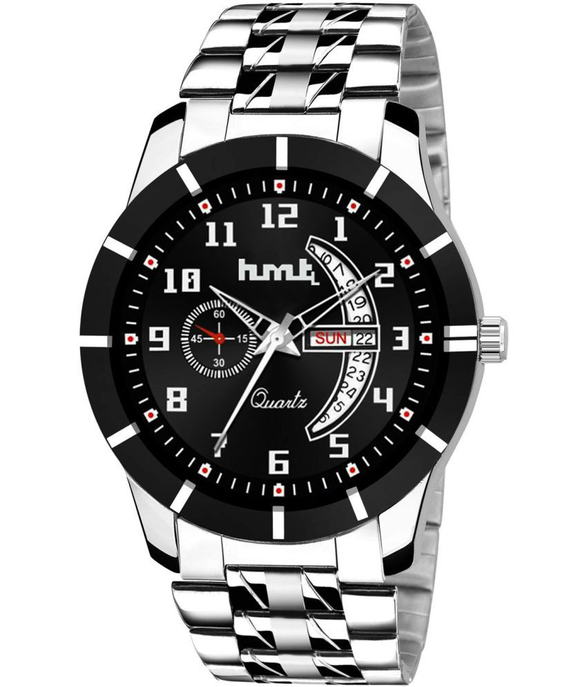     			HMTL Exclusive Day & Date Stainless Steel Analog Men's Watch