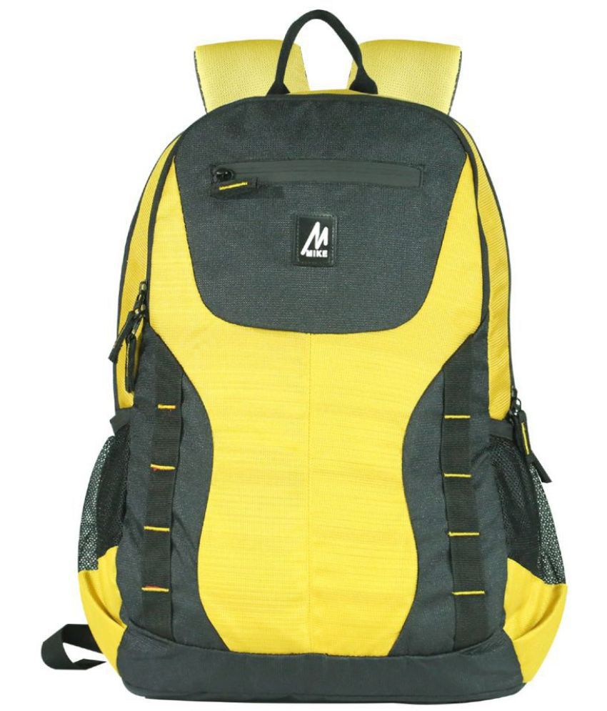     			MIKE 30 Ltrs Yellow School Bag for Boys & Girls