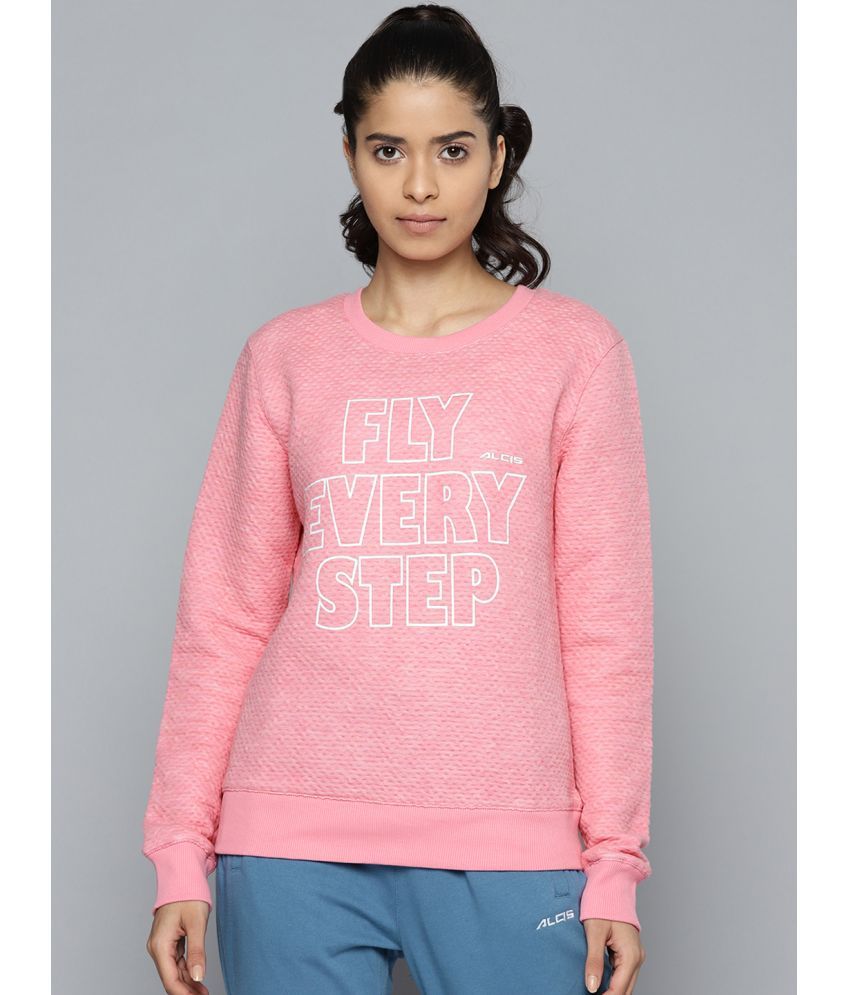     			Alcis - Pink Cotton Women's Sweatshirt