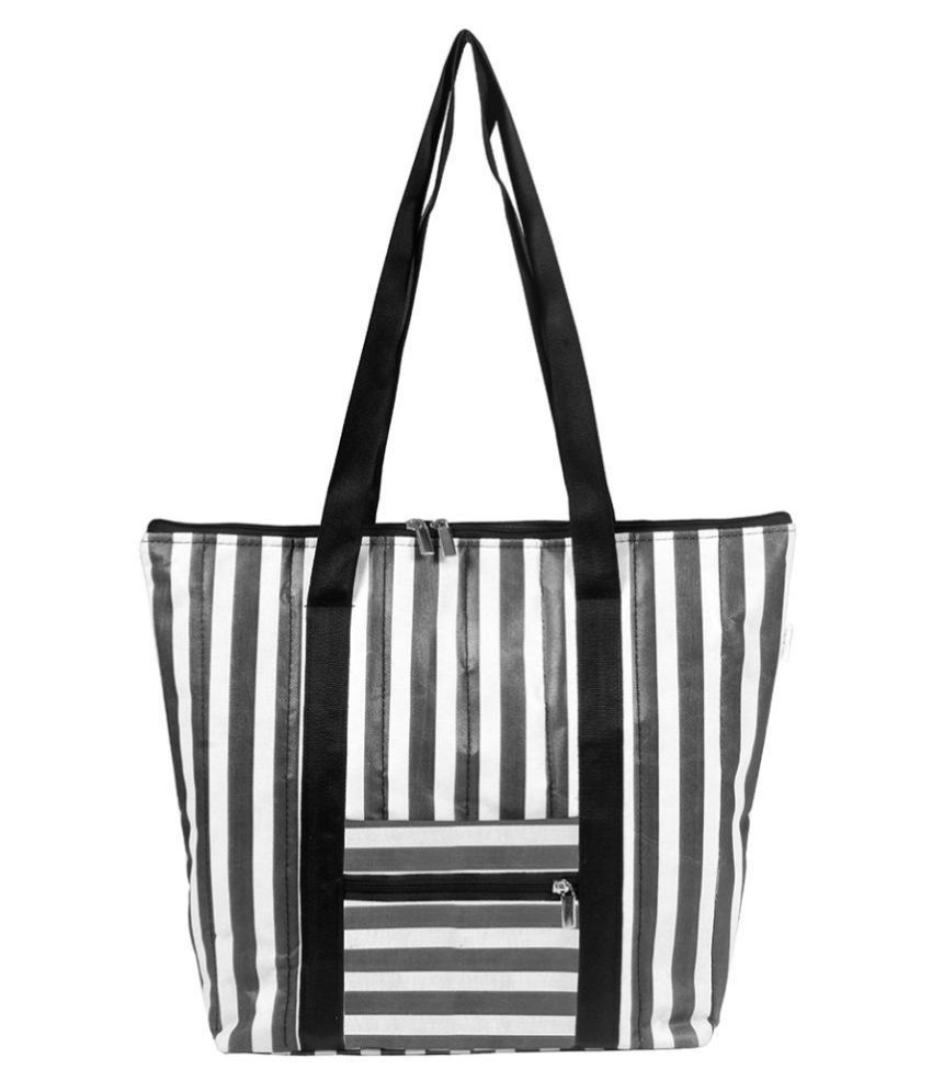     			PrettyKrafts Black Shopping Bags - 1 Pc